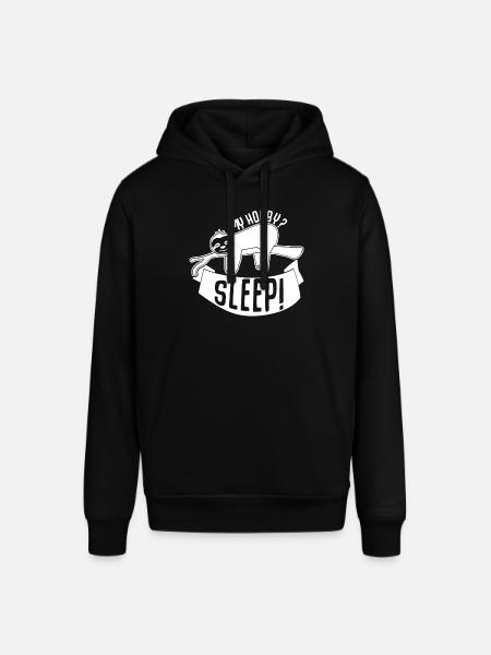 Sleeping Sleep Shirt Tired Sloth - Stanley/Stella SOUNDER Unisex Hoodie - black