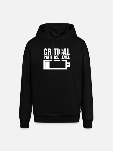 Patience Joke Impatient Impatience - Stanley/Stella SOUNDER Unisex Hoodie - black