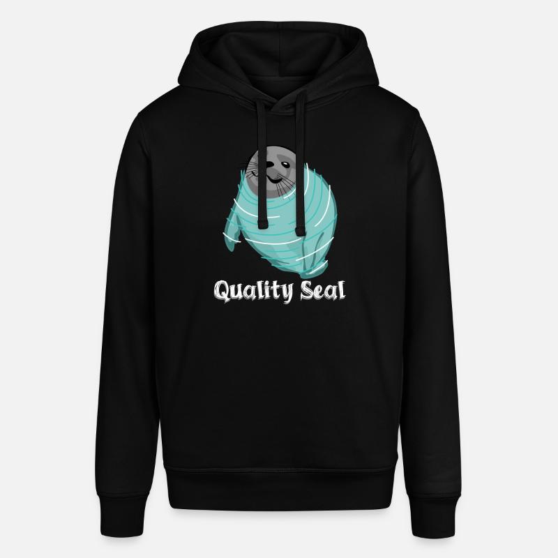 Label de qualité Pinneped - Sweat à capuche SOUNDER Stanley/Stella Unisexe - noir