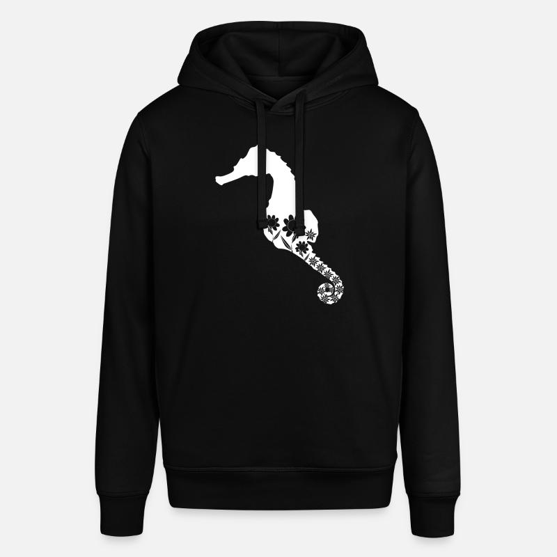 Hippocampe Fleurs Hippocampes - Sweat à capuche SOUNDER Stanley/Stella Unisexe - noir