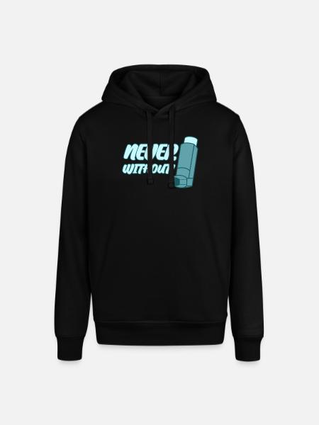 Wheezing Asthmatic Asthma Inhaler - Stanley/Stella SOUNDER Unisex Hoodie - black