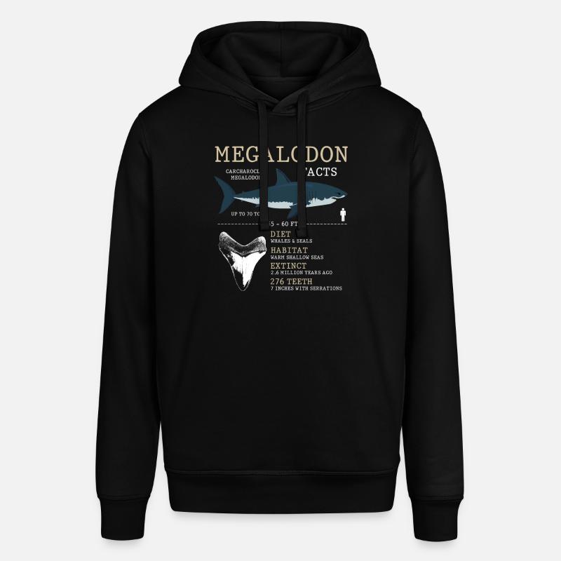 mégalodone, requin, requin, - Sweat à capuche SOUNDER Stanley/Stella Unisexe - noir