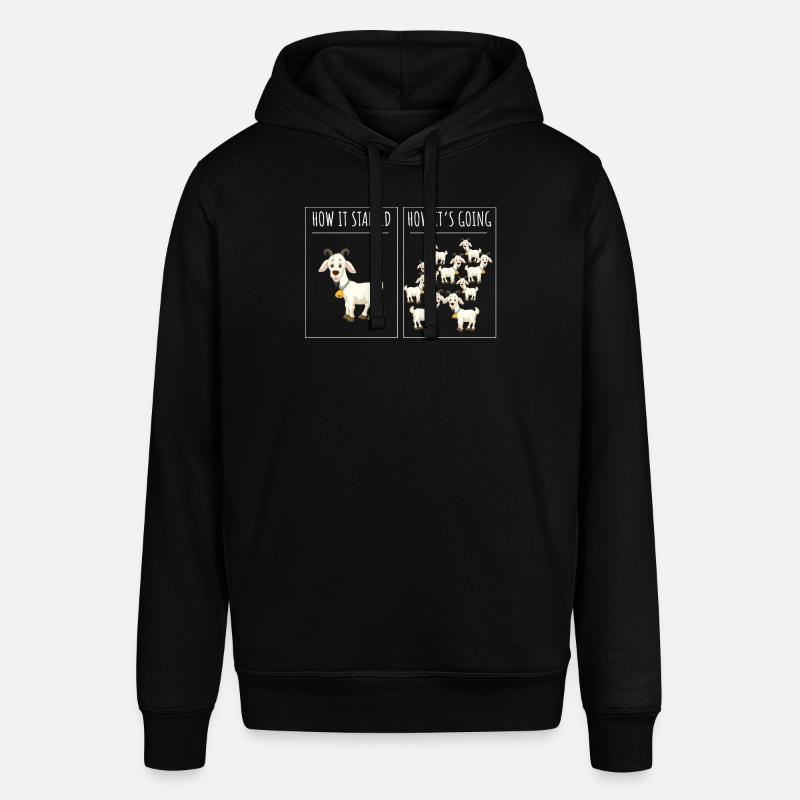 Chevrier, Chèvre, Chèvre - Sweat à capuche SOUNDER Stanley/Stella Unisexe - noir