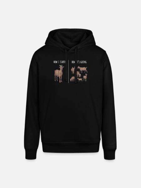 Goat, goats, goat lovers - Stanley/Stella SOUNDER Unisex Hoodie - black