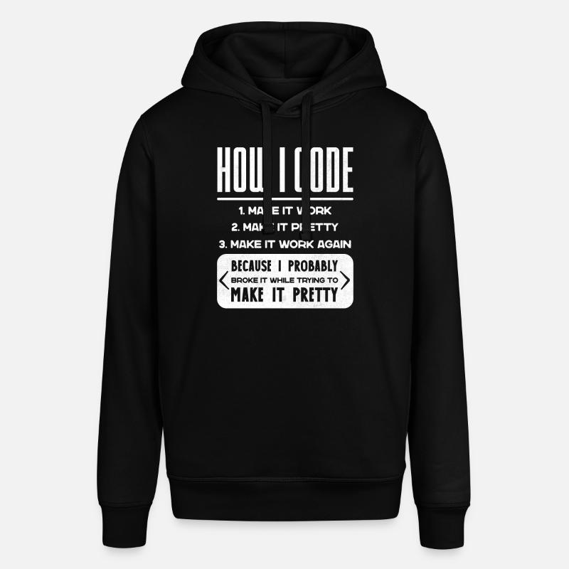 Programmeur, Code, Nerd, Programmation - Sweat à capuche SOUNDER Stanley/Stella Unisexe - noir