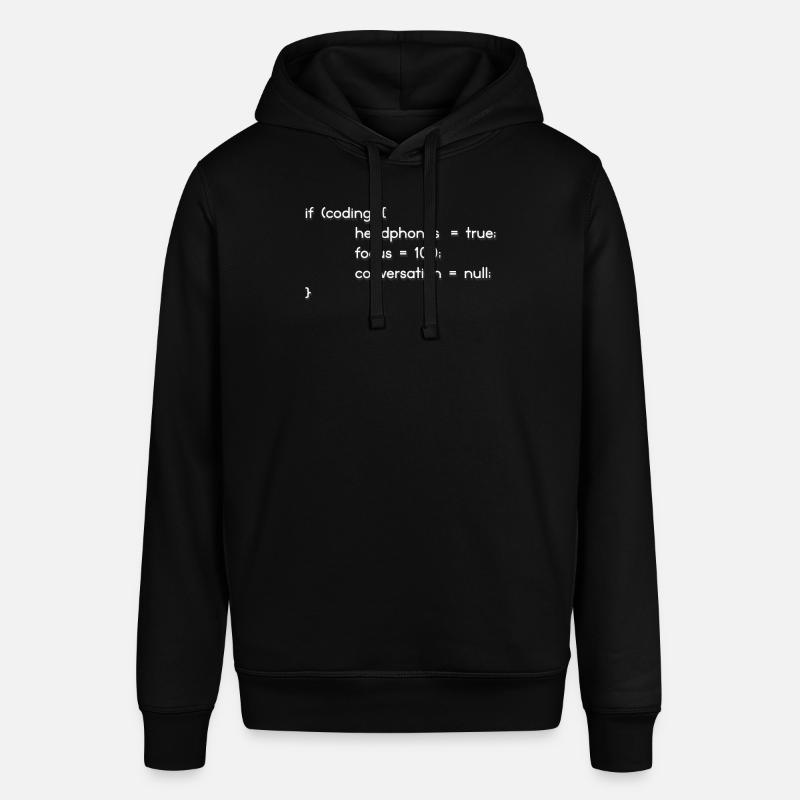 Kopfhörer, Codierer, Programmierer Codieren - Stanley/Stella Unisex Hoodie SOUNDER - Schwarz