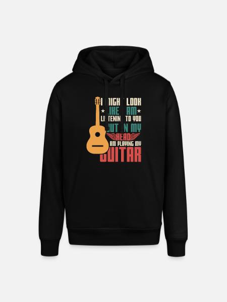 Guitar Saying - Stanley/Stella SOUNDER Unisex Hoodie - black