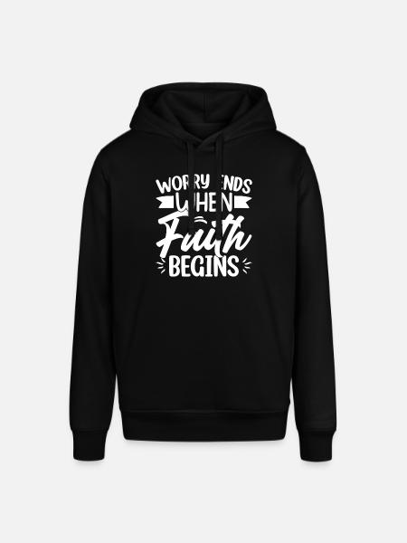Morsomme sitater og vitser Morsomme ordtak og humor - Stanley/Stella SOUNDER økologisk unisex-hettegenser - svart