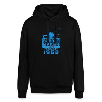 Diver Birthday Bubblemaker since February 1958 - Stanley/Stella SOUNDER Unisex Hoodie - black - Front - Alina (178cm) & Michal (187cm)