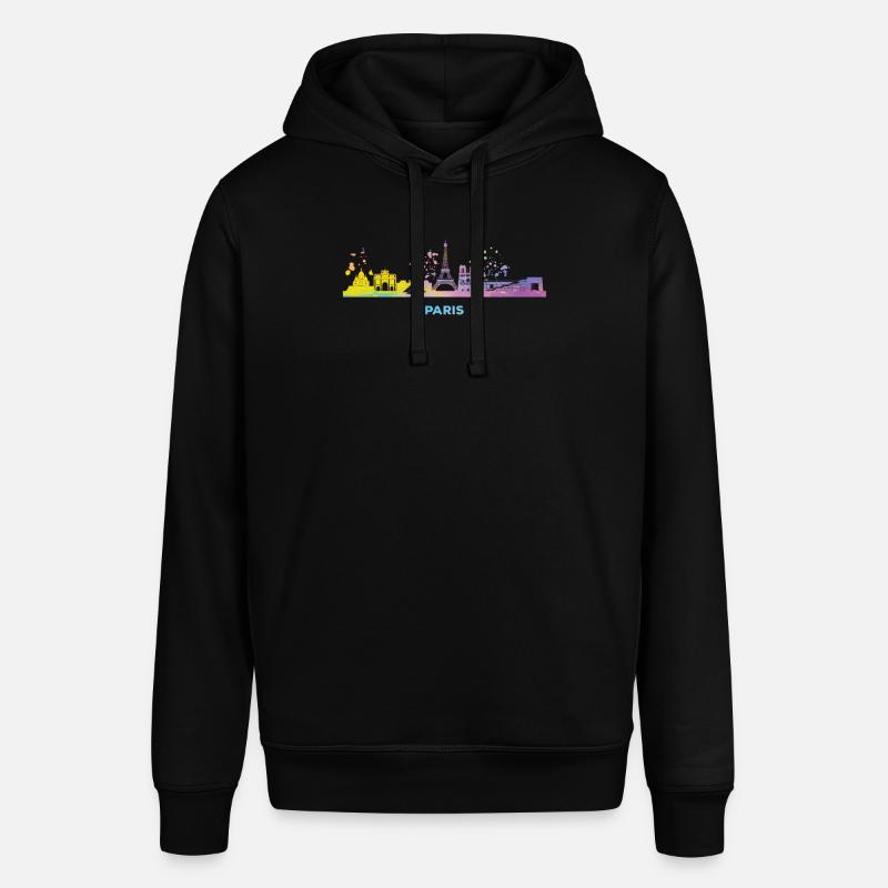 Pariser Skyline Paris - Sweat à capuche SOUNDER Stanley/Stella Unisexe - noir
