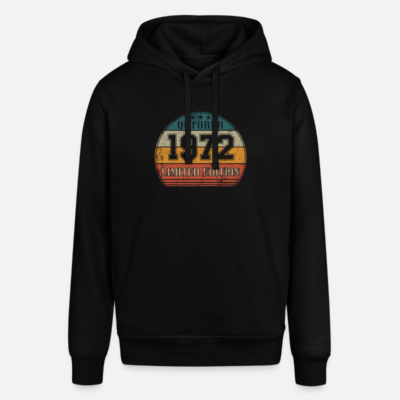 Anniversaire - Edition Limitée Octobre 1972 - Sweat à capuche SOUNDER Stanley/Stella Unisexe - noir
