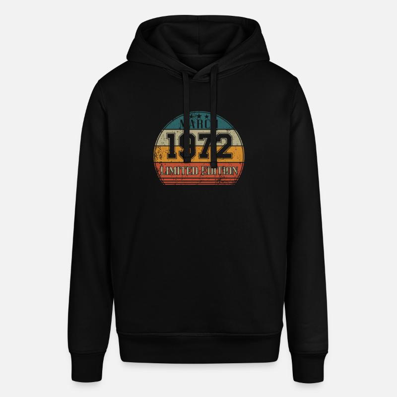 Anniversaire - Edition limitée Mars 1972 - Sweat à capuche SOUNDER Stanley/Stella Unisexe - noir