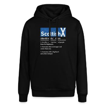 Schottisch, Schottisches Erbe, Schottland - Stanley/Stella Unisex Hoodie SOUNDER - Schwarz - Vorne - Alina (178cm) & Michal (187cm)