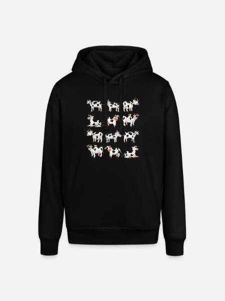 Vacca - Felpa con cappuccio unisex SOUNDER di Stanley/Stella - nero