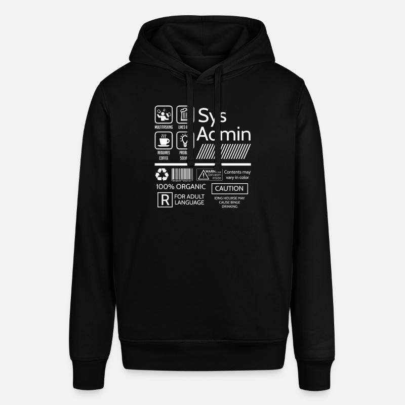 Systemadministrator, Systemadministrator - Stanley/Stella Unisex Hoodie SOUNDER - Schwarz