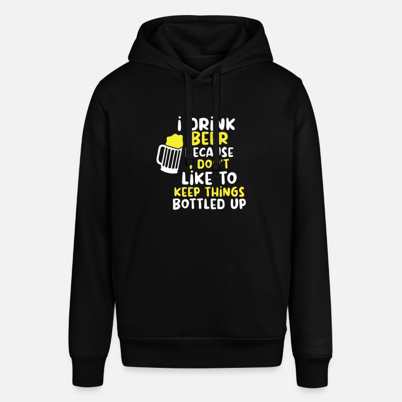 Bier Biertrinker Bierdose Bierflasche - Stanley/Stella Unisex Hoodie SOUNDER - Schwarz