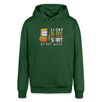 Spielautomat, Spieler, Glücksspiel - Stanley/Stella Unisex Hoodie SOUNDER - Flaschengrün - Vorne - Alina (178cm) & Michal (187cm)