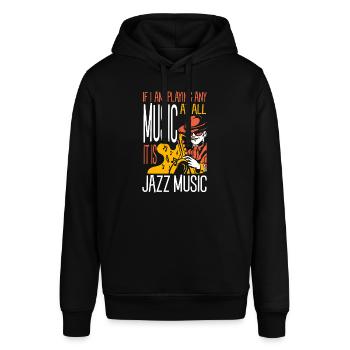 Jazz Music - Jazz Musicians - Stanley/Stella SOUNDER Unisex Hoodie - black - Front - Alina (178cm) & Michal (187cm)
