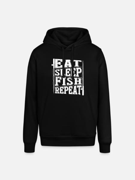Eat Sleep Fish Repeat 2 - - Stanley/Stella SOUNDER Unisex Hoodie - black