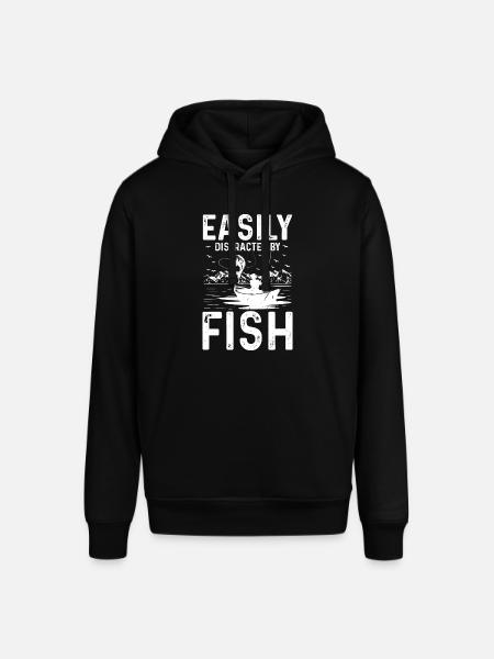 Facilement distrait par le poisson - Sweat à capuche SOUNDER Stanley/Stella Unisexe - noir