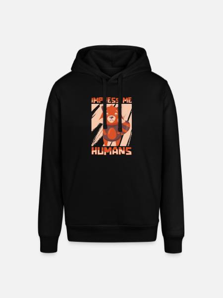 Red panda - Stanley/Stella SOUNDER Unisex Hoodie - black