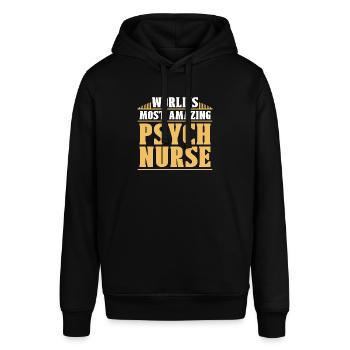 Krankenschwester - Stanley/Stella Unisex Hoodie SOUNDER - Schwarz - Vorne - Alina (178cm) & Michal (187cm)
