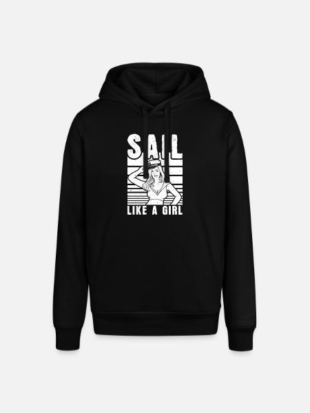 Sailing Sailor Sailboat Girls - Stanley/Stella SOUNDER Unisex Hoodie - black