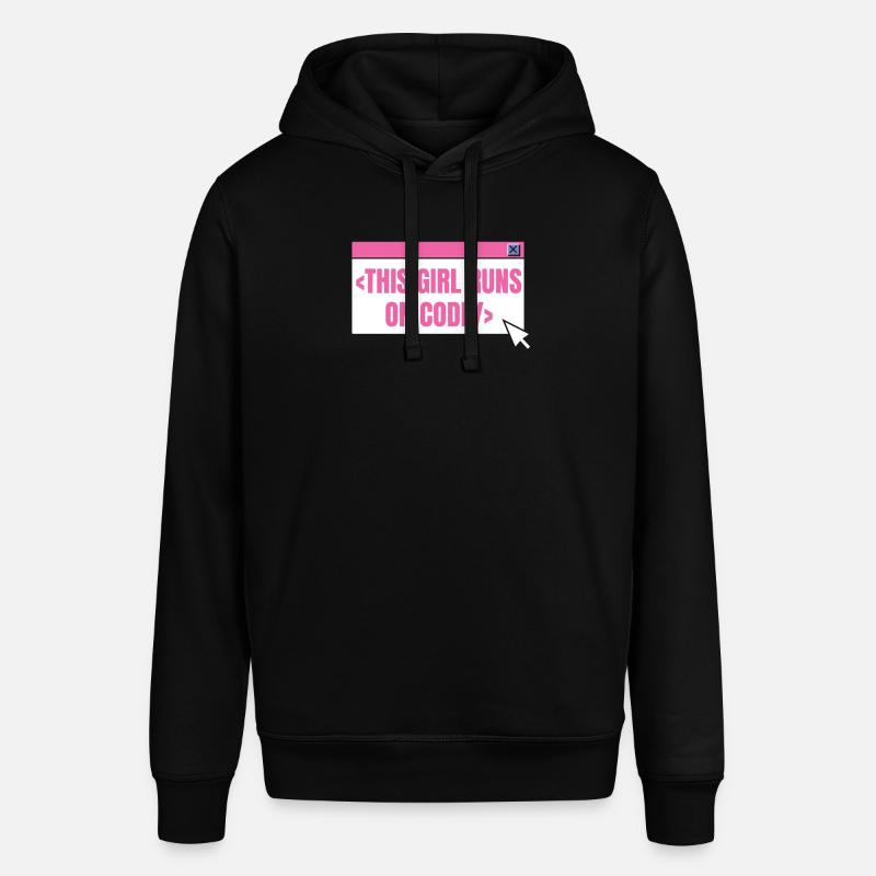Developer Coder Programmer Girl - Stanley/Stella SOUNDER Unisex Hoodie - black