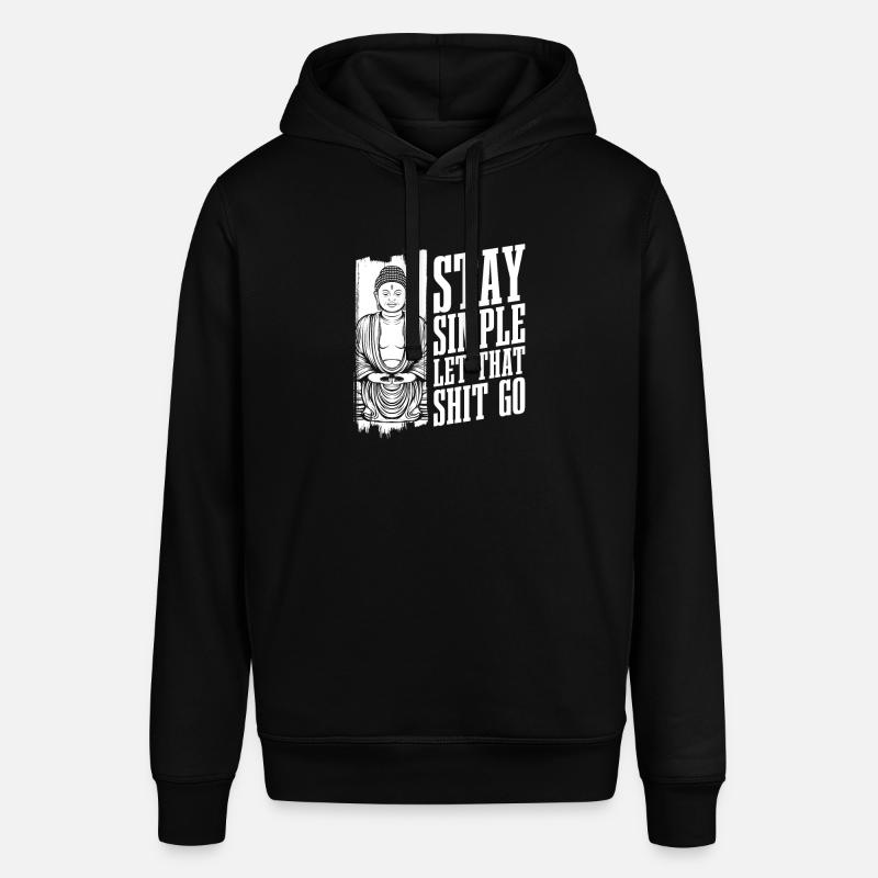Bouddha bouddhiste drôle - Sweat à capuche SOUNDER Stanley/Stella Unisexe - noir