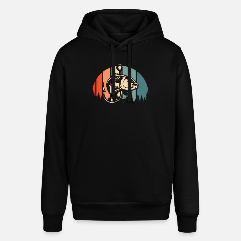 Pêche à la ligne - Sweat à capuche SOUNDER Stanley/Stella Unisexe - noir