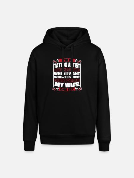 Tatuaż Tatuaż Tatuaż - Bluza z kapturem typu unisex Stanley/Stella SOUNDER - czarny