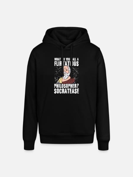 Flirtatious Philosopher Socratease - Stanley/Stella Unisex Hoodie SOUNDER - Schwarz