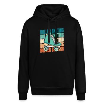 Rollschuhe Rollschuhlaufen - Stanley/Stella Unisex Hoodie SOUNDER - Schwarz - Vorne - Alina (178cm) & Michal (187cm)
