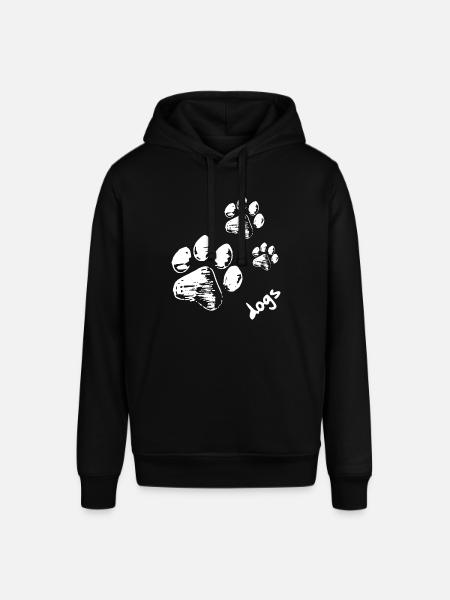 Dog Paws - Dogs - Stanley/Stella SOUNDER Unisex Hoodie - black