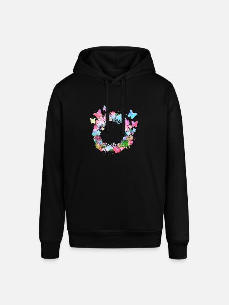 couronne de fleurs,vide, couronne,fleurs,papillons - Sweat à capuche SOUNDER Stanley/Stella Unisexe - noir