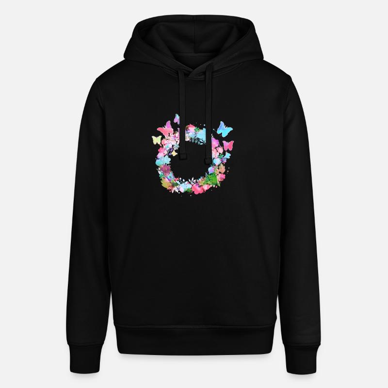 couronne de fleurs,vide, couronne,fleurs,papillons - Sweat à capuche SOUNDER Stanley/Stella Unisexe - noir