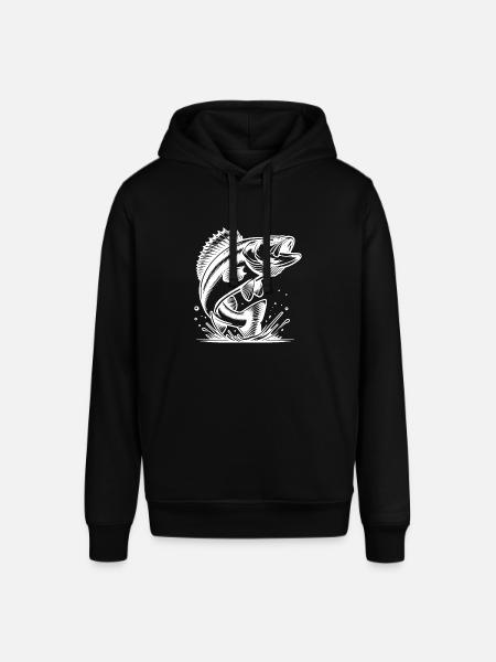 Elegant Jumping Zander Predator - Stanley/Stella SOUNDER Unisex Hoodie - black