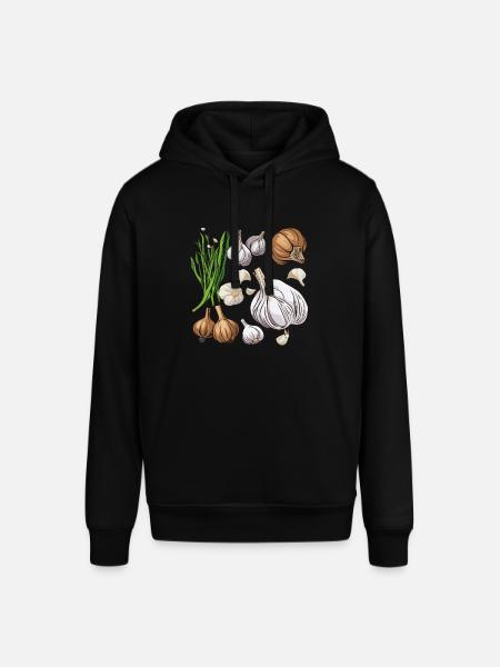 Knoblauch Geschenk Geschenkidee - Stanley/Stella Unisex Hoodie SOUNDER - Schwarz