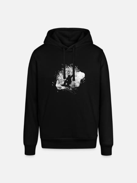Splashing - Snowboarding - (4) - Stanley/Stella SOUNDER Unisex Hoodie - black