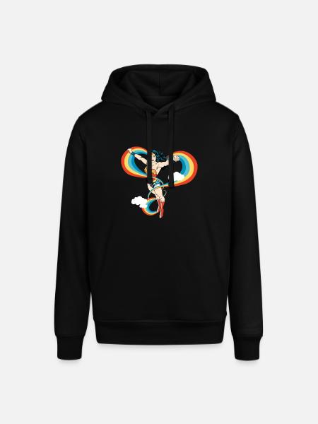 Rainbow tygväska - Luvtröja SOUNDER unisex från Stanley/Stella - svart