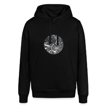 Stadtplan/Karte Dresden - Stanley/Stella Unisex Hoodie SOUNDER - Schwarz - Vorne - Alina (178cm) & Michal (187cm)