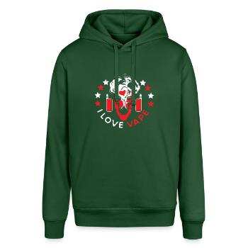 Elektro Zigarette E-Zigarette E-Shisha Vape - Stanley/Stella Unisex Hoodie SOUNDER - Flaschengrün - Vorne - Alina (178cm) & Michal (187cm)