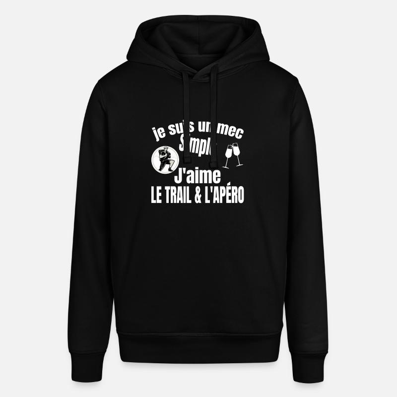 trail et apéro - Sweat à capuche SOUNDER Stanley/Stella Unisexe - noir