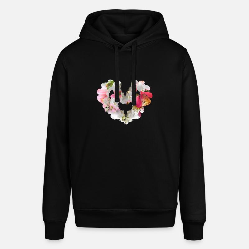 Orchidée,Fleurs,Cœur de fleur,Coeur - Sweat à capuche SOUNDER Stanley/Stella Unisexe - noir