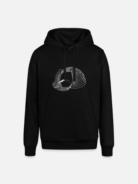 Geometric circle lines - Stanley/Stella SOUNDER Unisex Hoodie - black