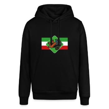Faravahar Zoroastrismus Simurgh Persien - Stanley/Stella Unisex Hoodie SOUNDER - Schwarz - Vorne - Alina (178cm) & Michal (187cm)
