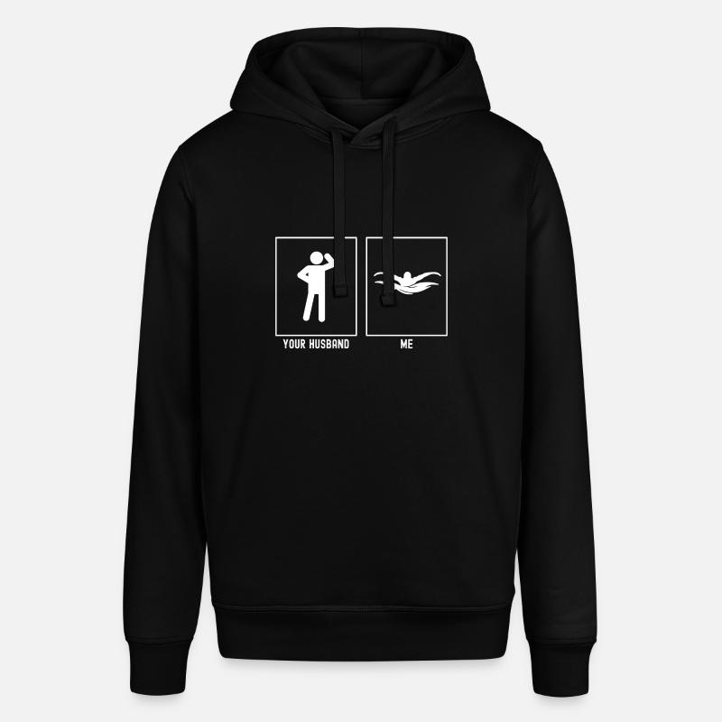 Son mari - moi - nageant - Sweat à capuche SOUNDER Stanley/Stella Unisexe - noir