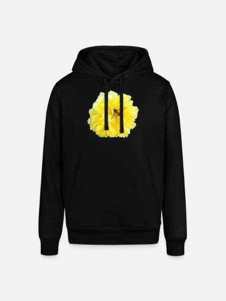Yellow_Rose_-_Bee_Nature_Photography - Stanley/Stella SOUNDER Unisex Hoodie - black