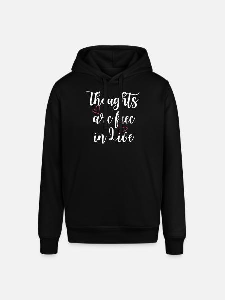 Thoughts are free - Stanley/Stella SOUNDER Unisex Hoodie - black