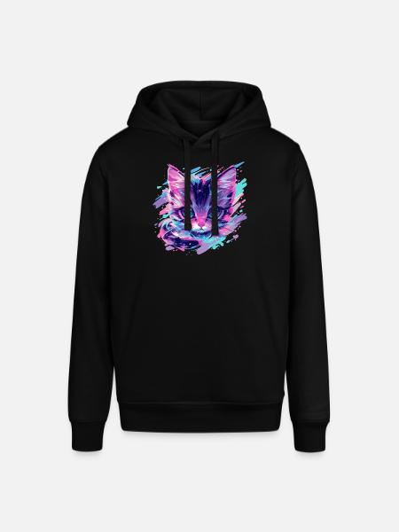 cosmic cat - Stanley/Stella SOUNDER Unisex Hoodie - black